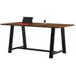 KFI Midtown 3 x 7 FT Conference Table - Walnut - Standard Height