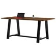 KFI Midtown 3.5 x 7 FT Conference Table - Walnut - Standard Height