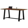 KFI Midtown 3.5 x 7 FT Conference Table - Walnut - Standard Height
