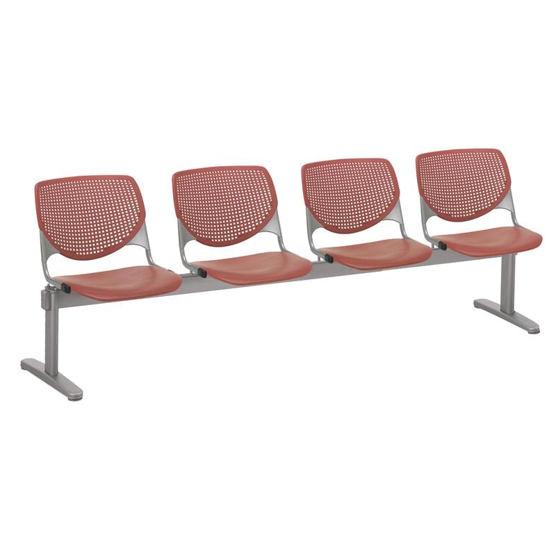 KFI KOOL 4 Seat Reception Bench - Coral Seats & Backs
