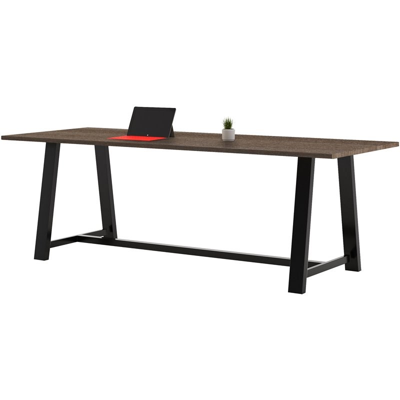 KFI Midtown 3.5 x 10 FT Conference Table - Studio Teak - Standard Height