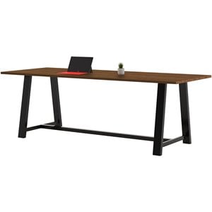KFI Midtown 3.5 x 10 FT Conference Table - Walnut - Standard Height