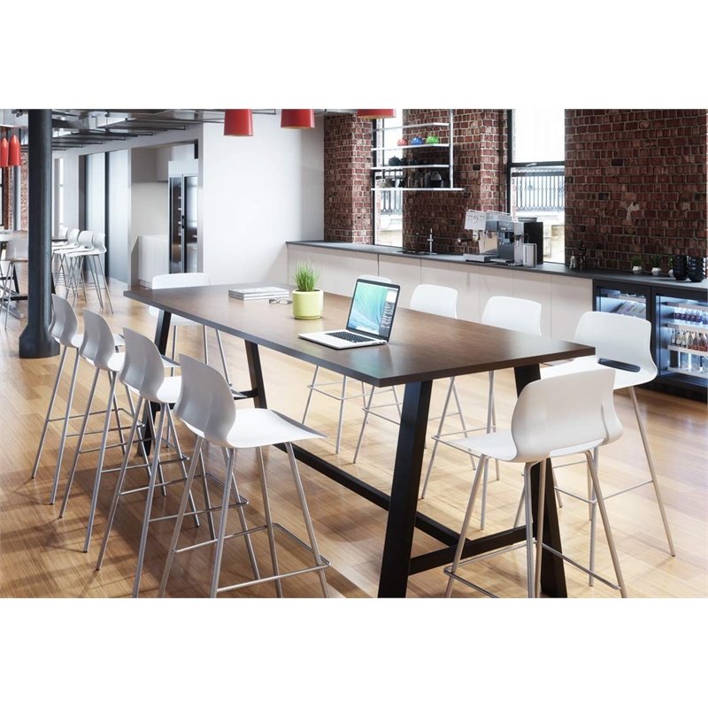 KFI Midtown 3 x 6 FT Conference Table - Mahogany - Bistro Height