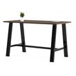 KFI Midtown 3 x 6 FT Conference Table - Studio Teak - Bistro Height