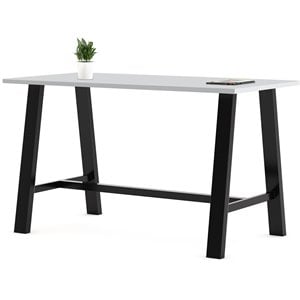 KFI Midtown 3 x 6 FT Conference Table - Fashion Grey - Bistro Height
