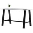 KFI Midtown 3 x 6 FT Conference Table - Fashion Grey - Bistro Height