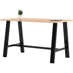 kfi midtown 3.5 x 6 ft conference table - maple - bistro height