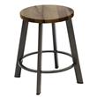 KFI Metro 18in H Stool - Natural Wood Seat