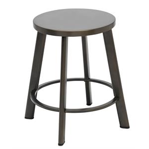 KFI Metal Metro 18in H Stool - Steel Seat