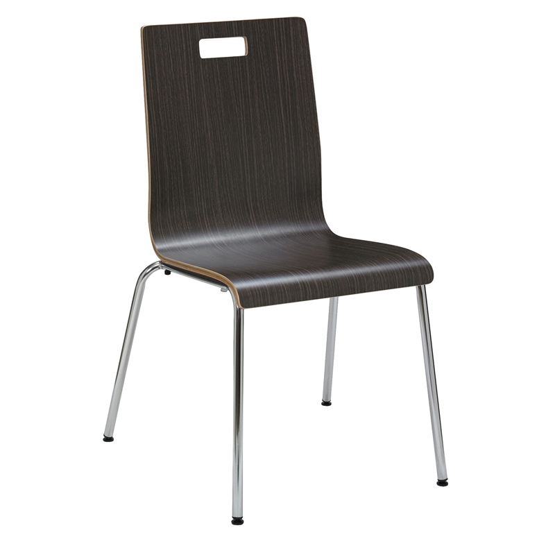 KFI JIVE Series Bentwood Laminate Cafe Chair - Espresso Finish