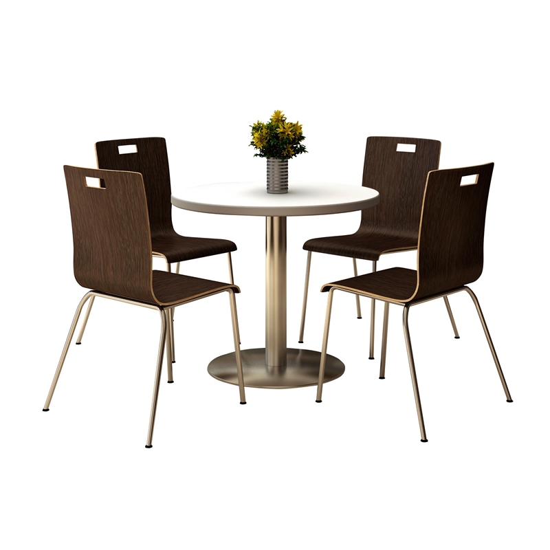 KFI JIVE Series Bentwood Laminate Cafe Chair - Espresso Finish