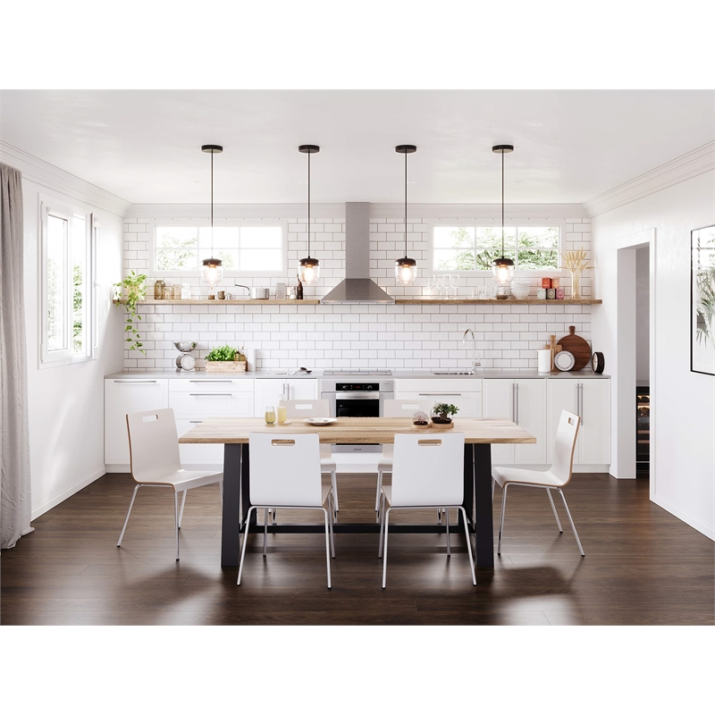 KFI JIVE Series Bentwood Laminate Cafe Chair - Natural Finish