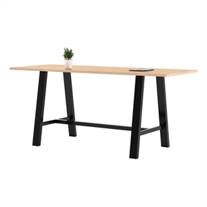 KFI Midtown 3 x 7 FT Conference Table - Maple - Bistro Height