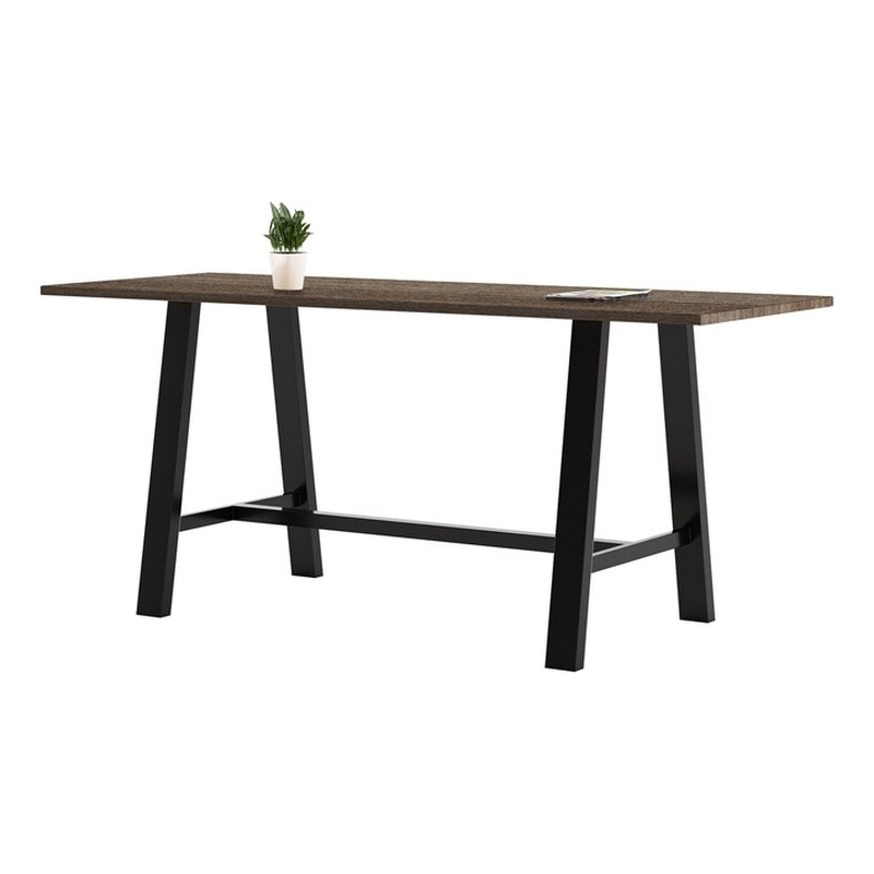 KFI Midtown 3 x 7 FT Conference Table - Studio Teak - Bistro Height