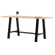 KFI Midtown 3.5 x 7 FT Conference Table - Maple - Bistro Height
