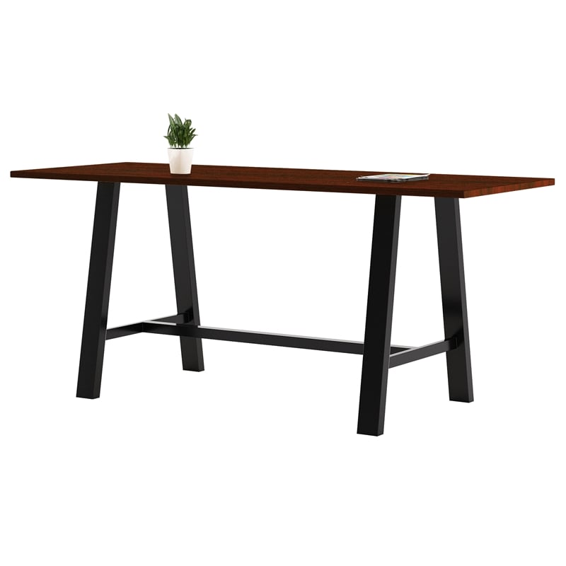 KFI Midtown 3.5 x 7 FT Conference Table - Mahogany - Bistro Height