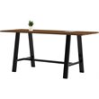 KFI Midtown 3.5 x 7 FT Conference Table - Walnut - Bistro Height