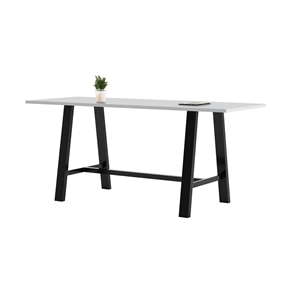 KFI Midtown 3.5 x 7 FT Conference Table - Fashion Grey - Bistro Height