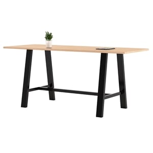 KFI Midtown 3 x 8 FT Conference Table - Maple - Bistro Height