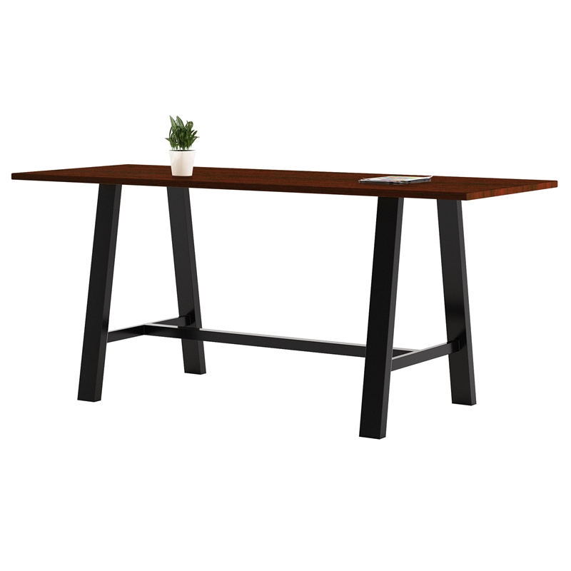 KFI Midtown 3 x 8 FT Conference Table - Mahogany - Bistro Height