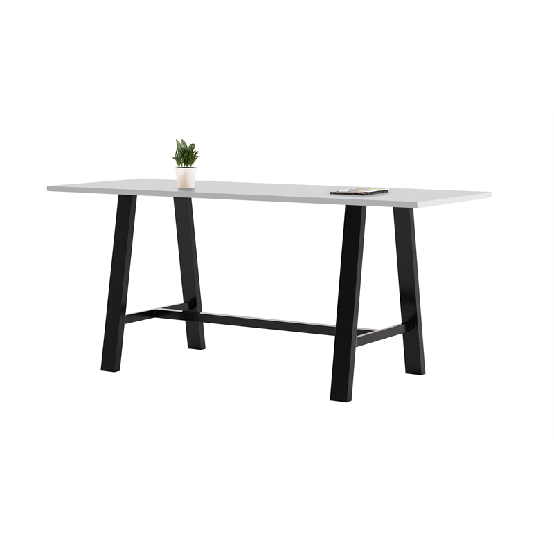 KFI Midtown 3.5 x 8 FT Conference Table - Fashion Grey - Bistro Height