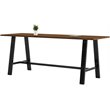 KFI Midtown 3.5 x 9 FT Conference Table - Walnut - Bistro Height