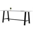 KFI Midtown 3.5 x 9 FT Conference Table - Fashion Grey - Bistro Height