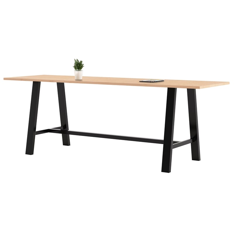 KFI Midtown 3.5 x 10 FT Conference Table - Maple - Bistro Height