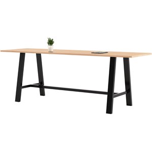 KFI Midtown 3.5 x 10 FT Conference Table - Maple - Bistro Height