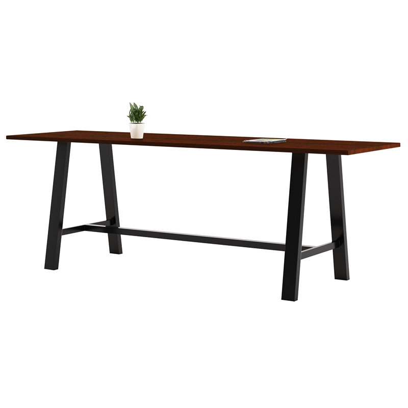 KFI Midtown 3.5 x 10 FT Conference Table - Mahogany - Bistro Height