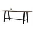KFI Midtown 3.5 x 10 FT Conference Table - Studio Teak - Bistro Height