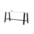 KFI Midtown 3.5 x 10 FT Conference Table - White - Bistro Height