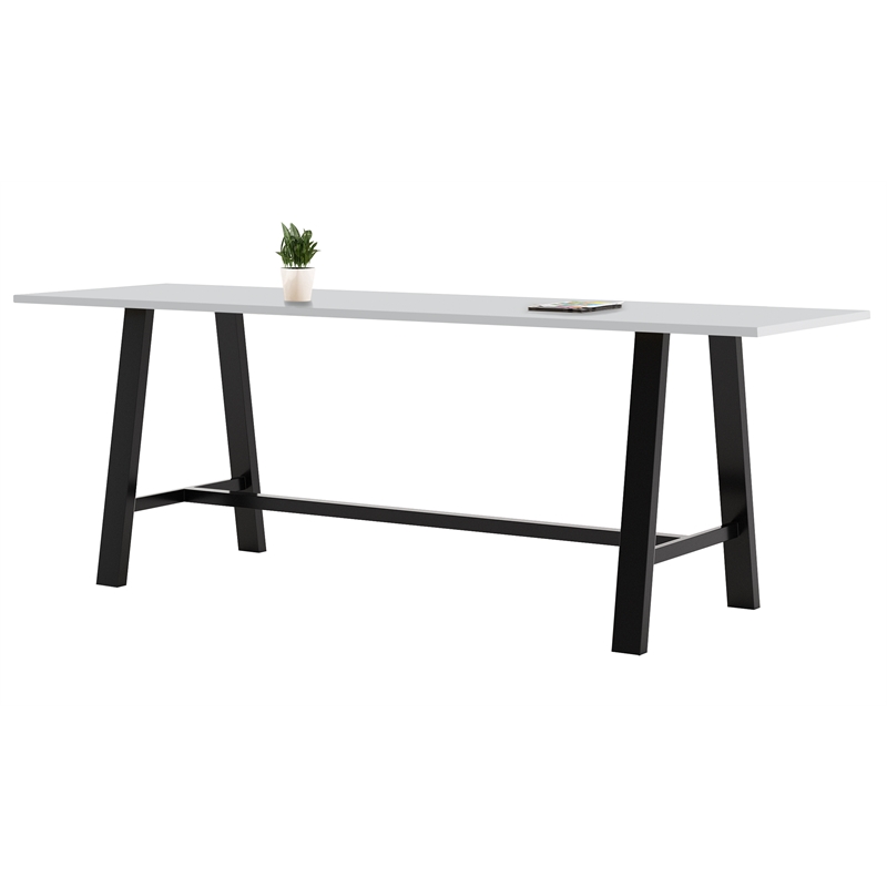 KFI Midtown 3.5 x 10 Conference Table - Fashion Grey - Bistro Height