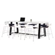 KFI Midtown 3.5 x 10 Conference Table - Fashion Grey - Bistro Height