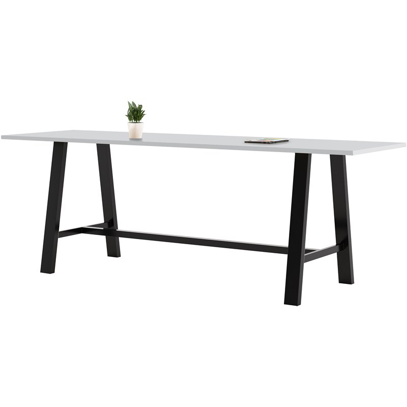 KFI Midtown 3.5 x 10 Conference Table - Fashion Grey - Bistro Height
