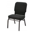 KFI Big and Tall Armless Guest Chair - Tested for 500 lbs Black