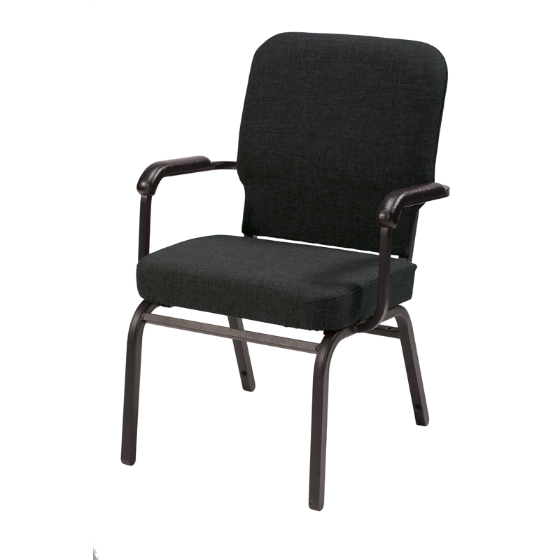 KFI Big and Tall Guest Chair - Tested for 500 lbs - Black Fabric