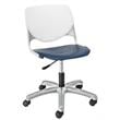 KFI KOOL Computer Chair - White Back - Navy Seat