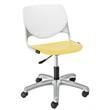 KFI KOOL Computer Chair - White Back - Yellow Seat