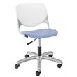 KFI KOOL Computer Chair White Back - Peri Blue Seat