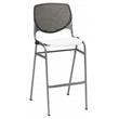 KFI KOOL Stack Barstool - Brownstone Back - White Seat