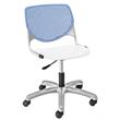 KFI KOOL Computer Chair Peri Blue Back - White Seat