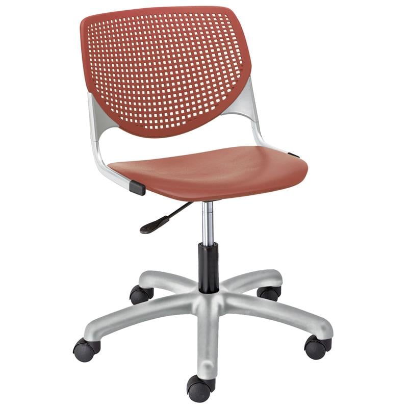 KFI KOOL Computer Chair - Red Coral Plastic