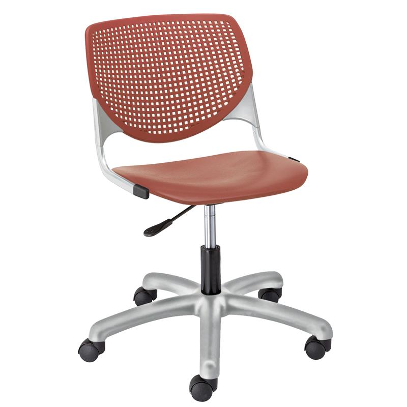 KFI KOOL Computer Chair - Red Coral Plastic