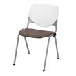 KFI KOOL Stack Chair - White Back - Brownstone Seat