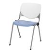 KFI KOOL Stack Chair - White Back - Peri Blue Seat