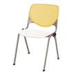 KFI KOOL Stack Chair - Yellow Back - White Seat