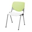 KFI KOOL Stack Chair - Lime Green Back - White Seat