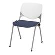 KFI KOOL Stack Chair - Grape Vinyl Upholstered Seat