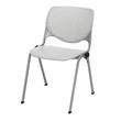 KFI Studios Plastic  KOOL Stack Chair - Light Grey